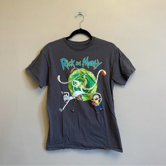 Rick & Morty M short sleeve t-shirt men Ripple Junction gray - Picture 1 of 7